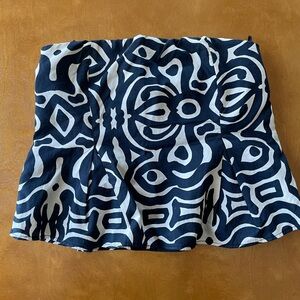 Zara strapless top - slight peplum